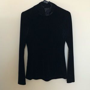 black velvet turtleneck